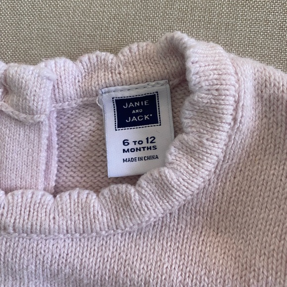 Janie and Jack Knitted Bunny Dress 6-12 Months - Picture 5 of 9